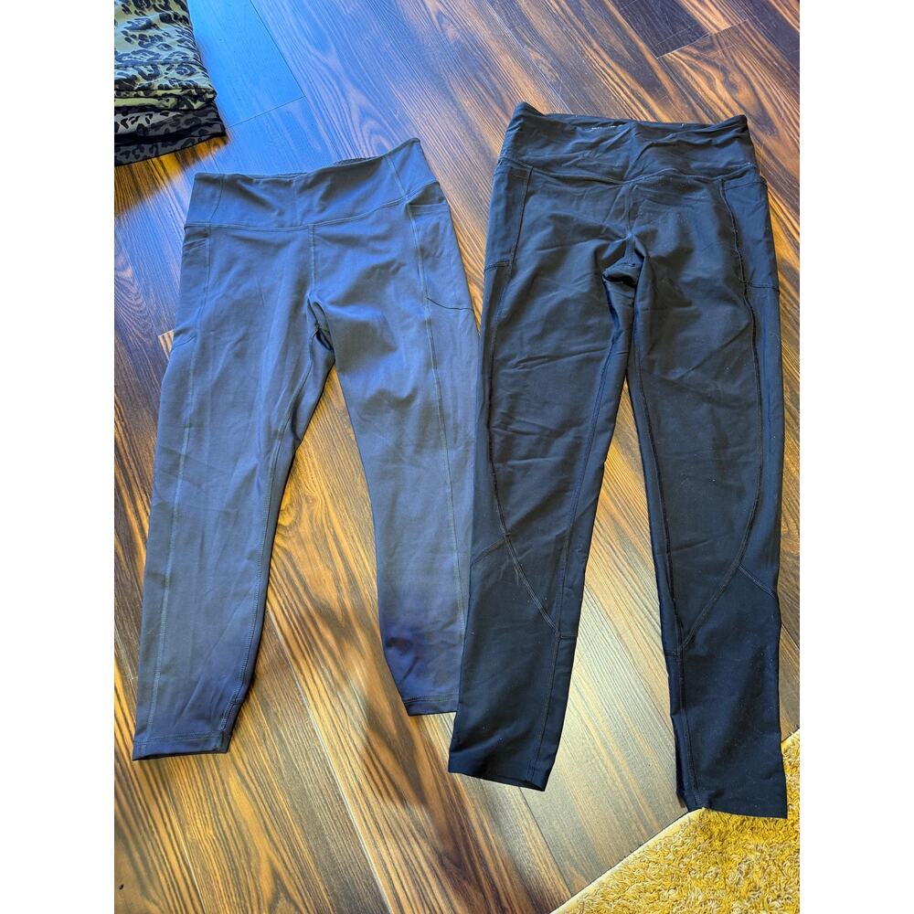 Victoria’s Secret Sport Side Pocket High rise  Leggings Bundle of 2 Both Size L